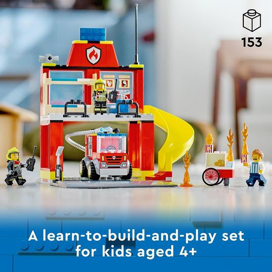 历史新低！Lego 乐高 60375 城市组 消防局与消防车（153pcs）5.8折 29加元！