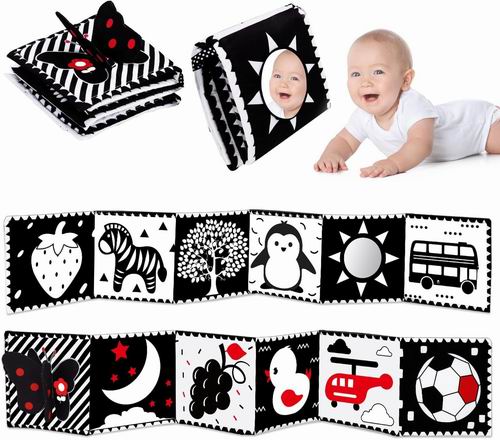  促进大脑发育！Thremhoo 0-3 个月婴儿黑白软书 15.99加元（原价 17.99加元）