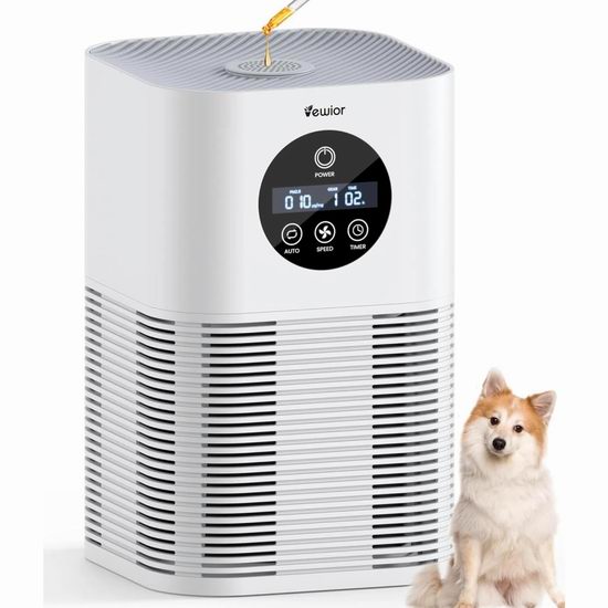 白菜价！历史新低！VEWIOR H13 True Hepa 家用空气净化器2.8折 39.99-44.99加元包邮！