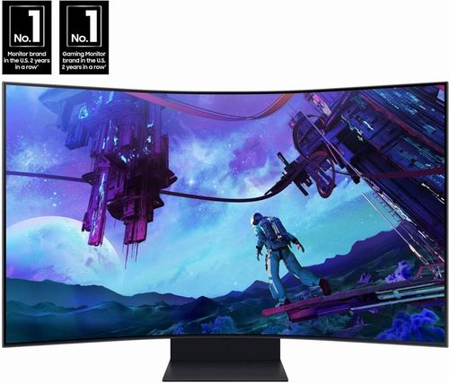  近史低价！SAMSUNG 三星 Odyssey Ark 55英寸 4K 曲面游戏显示器 2499.99加元（原价 2987.98加元）