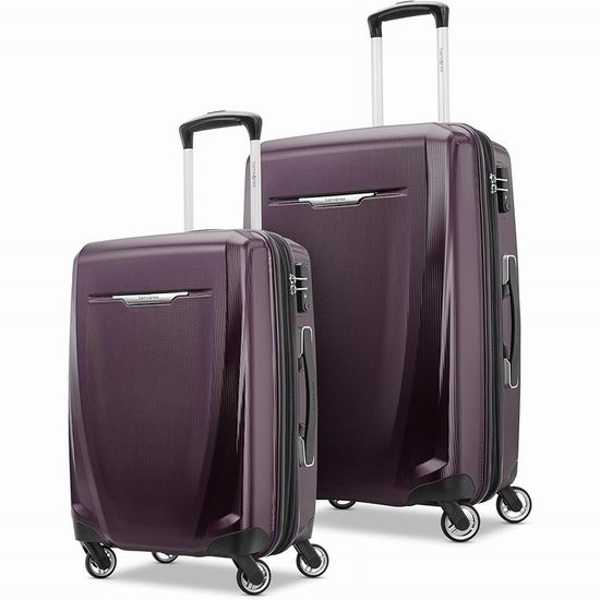  白菜价！历史新低！Samsonite 新秀丽 Winfield 3 DLX 20+24英寸 全PC超轻 硬壳拉杆行李箱2件套3折 200.95加元包邮！2色可选！