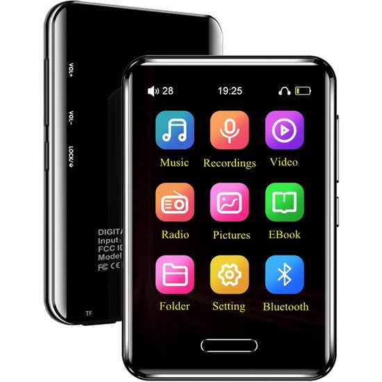  白菜价！历史新低！Hathcack 16GB 2.8英寸全触摸屏 带扬声器 FM收音 蓝牙MP3/MP4音乐播放器2.8折 19.99加元！