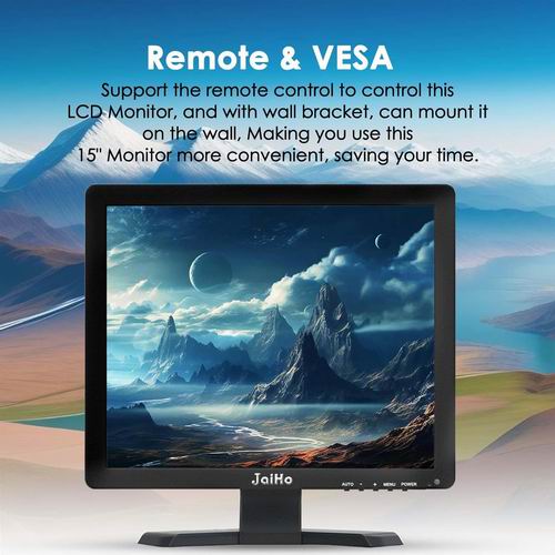  史低价！JaiHo 15英寸 LCD HDMI VGA 1024x768 1080P 高清显示器 133.99加元（原价 229.99加元 ）