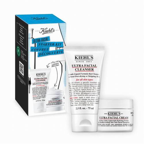  Kiehl's 科颜氏精选超值装变相4折起：白泥面膜153毫升 60加元（价值 91加元）、面部精华旅行套装 68加元（价值 100加元）