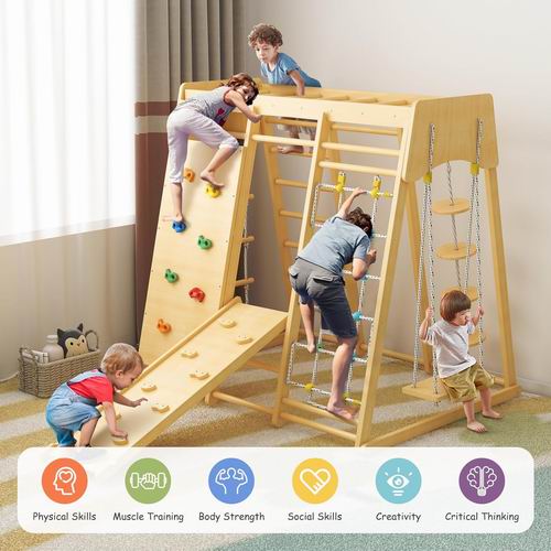  BanaSuper 8合 1儿童室内游乐场 /丛林健身房玩具套装 349.99加元（原价 389.99加元）