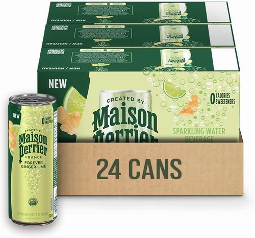  Maison Perrier  无卡路里 水果味气泡水330毫升 × 24罐 20.55加元（原价 29.73加元）  ！多种味道可选