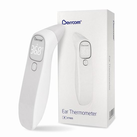  白菜价！Berrcom 二合一 非接触式 数字耳温/额温枪3.5折 12.68-14.64加元！