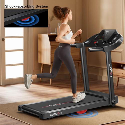  史低价！CURSOR FITNESS 家用折叠跑步机 带脉搏传感器 269.99加元（原价 369.99加元）