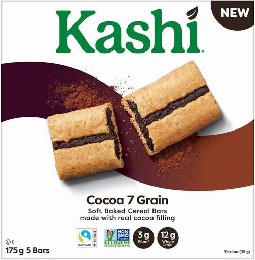  Kellogg's Kashi  Cocoa 7  软烤谷物棒5x35克 3加元（原价 4.49加元）