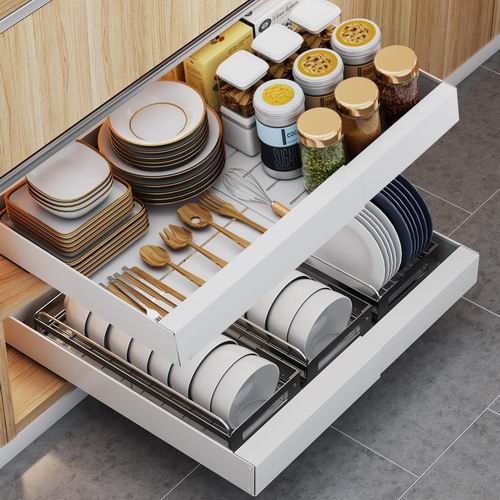  史低价！HSXLXSC 可扩展拉出式橱柜抽屉整理器 42.99加元（原价 52.99加元）