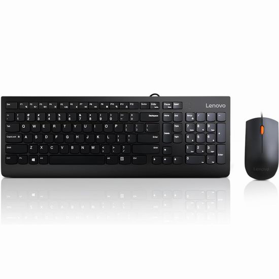  Lenovo 联想 300 USB 全尺寸有线键盘鼠标套装6折 16.19加元！