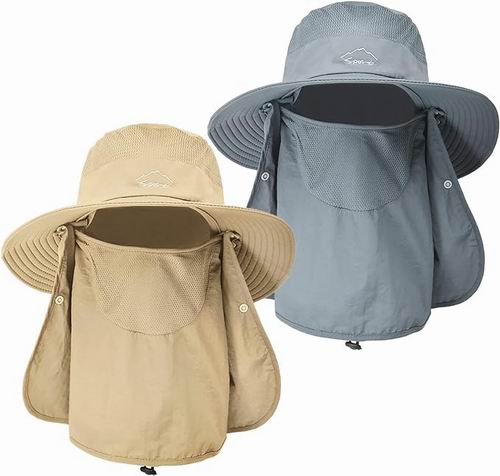  WUEAOA UPF 50+ 男女防水防晒帽2件套 18.89加元（原价 27.99加元）！每件9.44加元