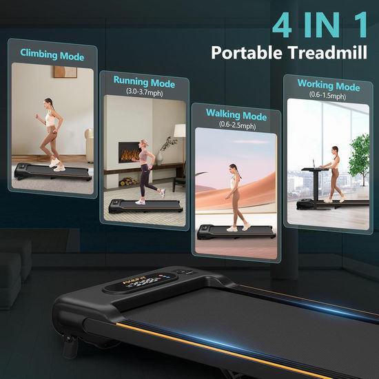 AXEFIT 2.5马力可倾斜四合一走步机/跑步机6.5折189.99加元包邮