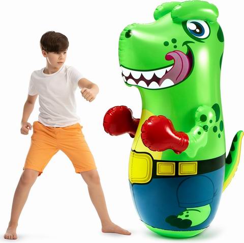  缓解压力！JOYIN   47英寸充气 T-Rex 恐龙弹回沙袋 26.99加元（原价 29.99加元）