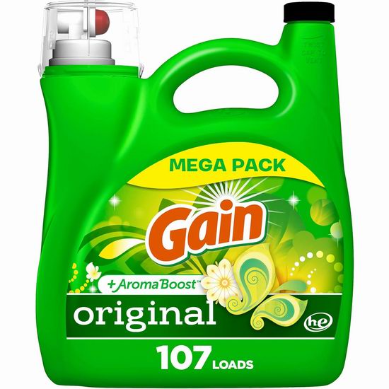  Gain + Aroma Boost 原味洗衣液（4.55升, 107缸）7.6折 15.19加元！