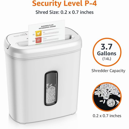  历史新低！Amazon Basics 8页横切式碎纸机5.5折 48.16加元包邮！