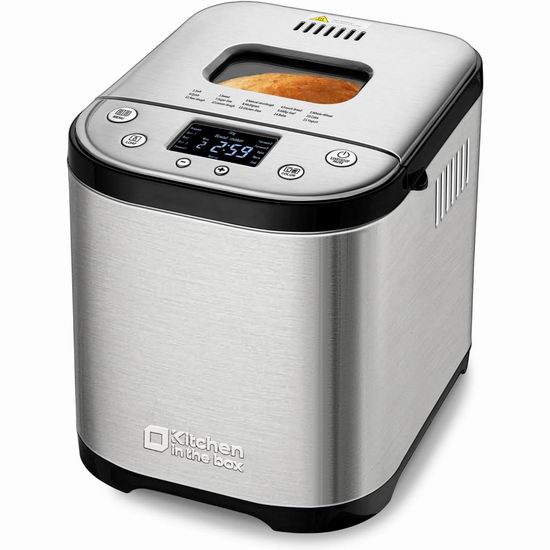  历史新低！Kitchen in the box 15合1 全自动面包机5折 79.95加元限量特卖并包邮！