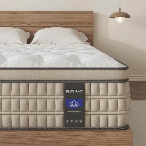  史低价！BedStory  12英寸 Queen 中等硬度 凝胶记忆泡沫床垫 369.99加元（原价 459.99加元）