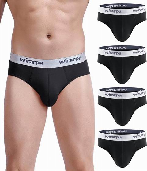  wirarpa 男士纯棉三角内裤 4条装 19.99加元（原价 24.99加元）！多款可选