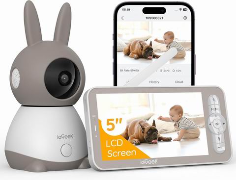 史低价！ieGeek  2K 360° AI 哭声检测 婴儿监视器 119.99加元（原价 169.99加元）
