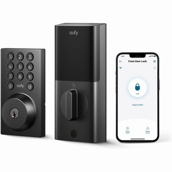  eufy Smart Lock C30 Wi-Fi 四合一 智能密码门锁 89.99加元包邮！4款可选！