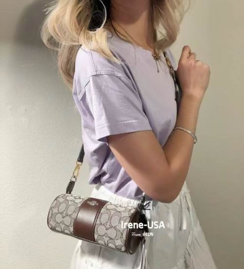  Coach Nolita Barrel 提花笔筒包 99加元（原价 230加元）！3色可选