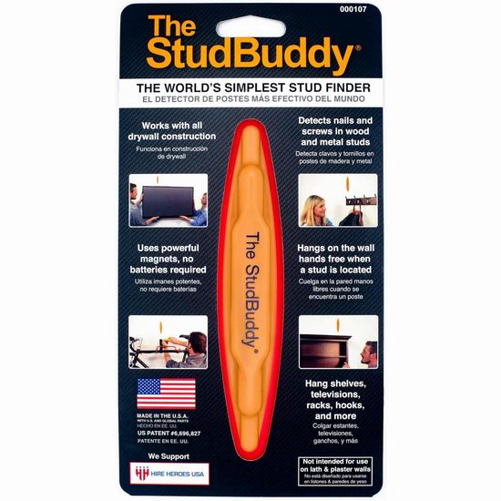  居家必备！The StudBuddy 墙体木头探测器6.2折 13.77加元！