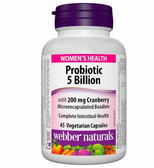  Webber Naturals 蔓越莓益生菌45粒  预防女性复发性尿路感染 14.22加元（原价 17.99加元）
