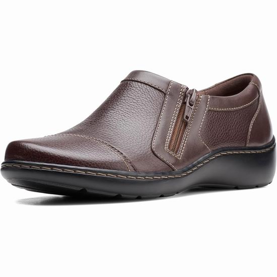  白菜价！Clarks Cora Giny 英伦风 女式真皮乐福鞋3.5折 39.96加元包邮！