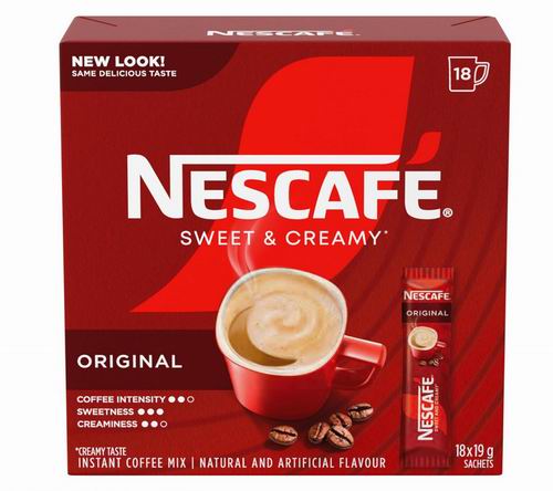  Nescafé 雀巢香甜奶油 免煮速溶咖啡18袋 4.72加元（原价 5.99加元）