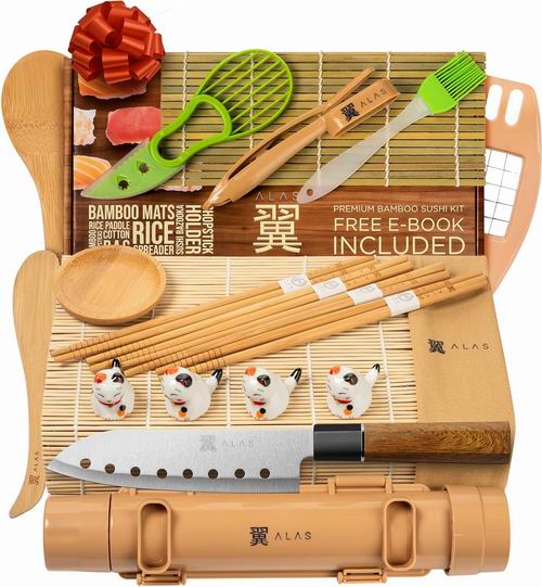  近史低价！Alas 完整寿司制作套装20件 23.99加元（原价  39.99加元）