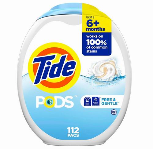  Tide PODS 无添加温和洁衣粒112粒  27.51加元（原价 32.99加元）