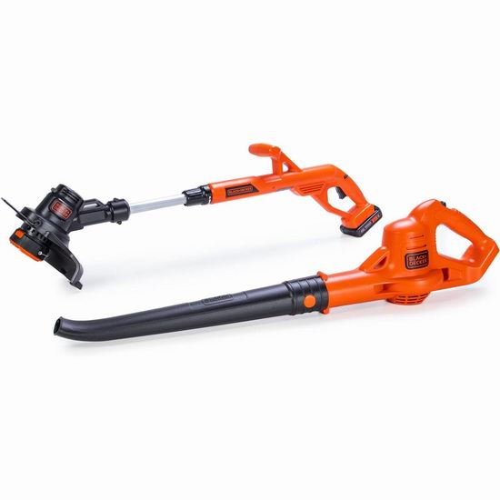  近史低价！BLACK+DECKER LCC221-CA 20V Max 10英寸无绳草坪修边机+吹扫机7.5折 119加元包邮！