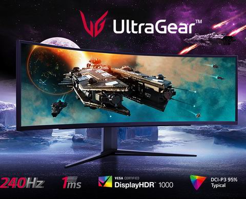  史低价！LG Ultragear 49GR85DC-B 49英寸 32:9 双 QHD 曲面 (1000R) 游戏显示器 1079.99加元（原价 1699.99加元）