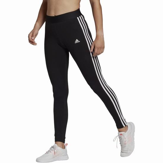  白菜价！历史新低！adidas Loungewear Essentials 女式三条杠紧身运动裤（M码）2.5折 13加元！