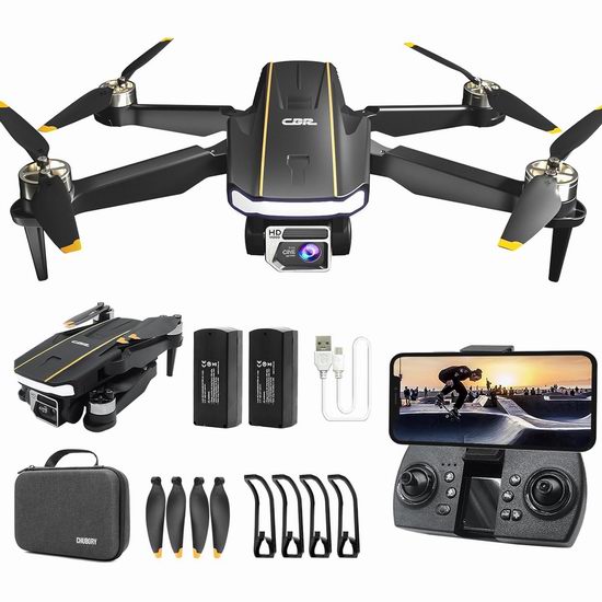  历史新低！CHUBORY A68 WiFi FPV 1080P双镜头 航拍无人机5折 69.99加元包邮！