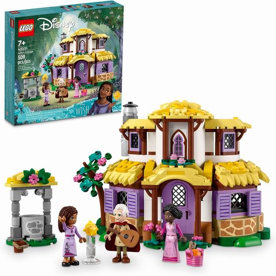  历史新低！LEGO 乐高 43231 迪士尼 Asha的别致住所（509pcs）5.1折 33.25加元！