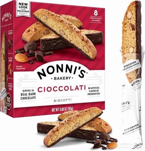  Nonni's 意大利巧克力杏仁脆饼 15.97加元（原价 18.97加元）