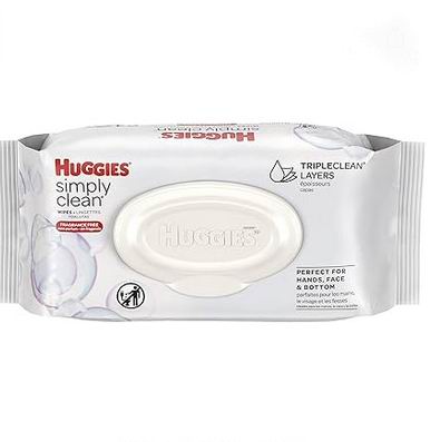  Huggies 婴儿无香味湿巾 64片 2加元（原价 3.49加元）