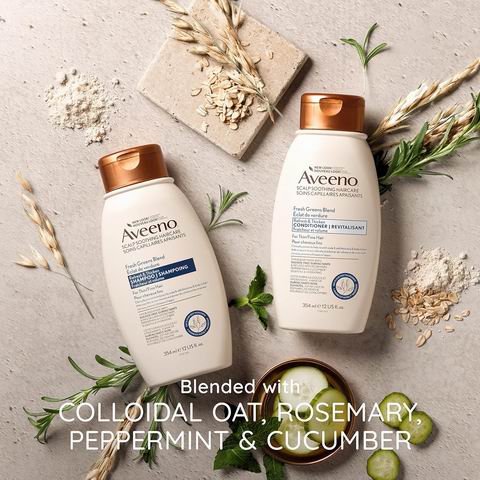  Aveeno 净化头皮 天然丰盈护发素/洗发水 6.79加元（原价 8.99加元）
