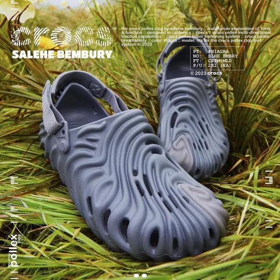  折扣罕见！Salehe Bembury x Crocs Pollex 联名系列洞洞鞋/指纹鞋5.3折起+额外7折！低至31.5加元+包邮！