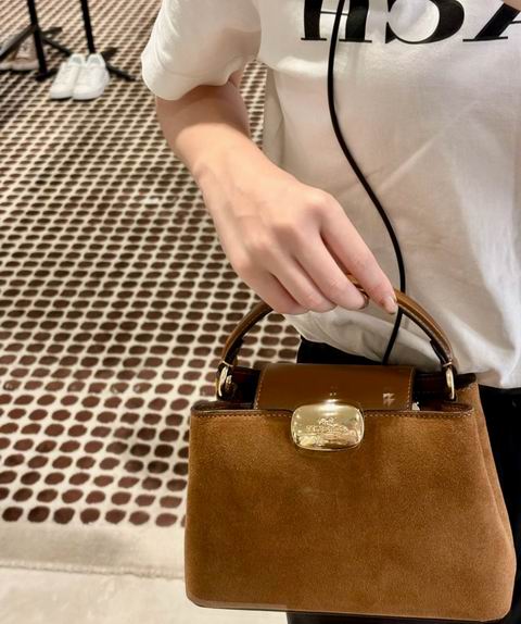  新色！Coach 奥莱 Eliza 麂皮单肩包/腋下包 199加元（原价 430加元）