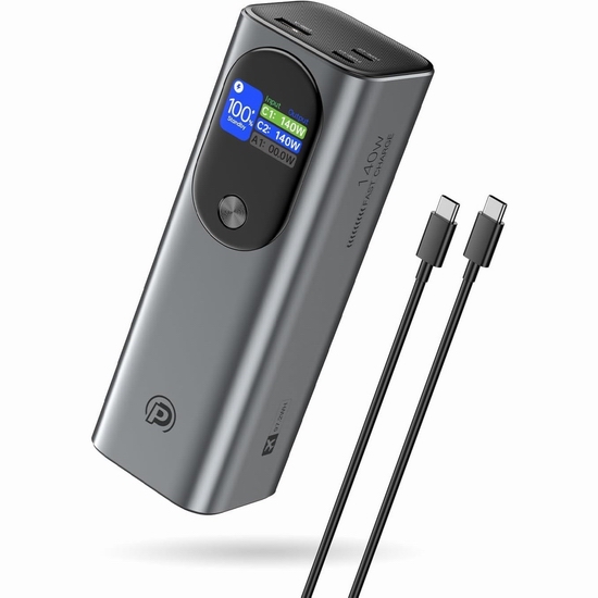  白菜价！历史新低！POWERΛDD PRO 140W 27000mAh 高容量笔记本移动电源3折 31.99加元包邮！