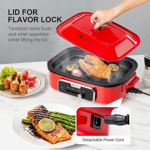  史低价！ Ventray 不粘电煎锅 / 韩式烧烤炉 带可拆卸盘 99.99加元（原价 159.99加元）