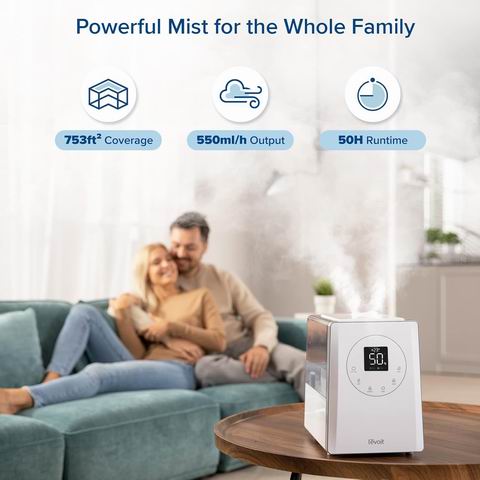  LEVOIT 6升大容量 超声波 冷暖雾 智能加湿器 115.88加元（原价 145.99加元）