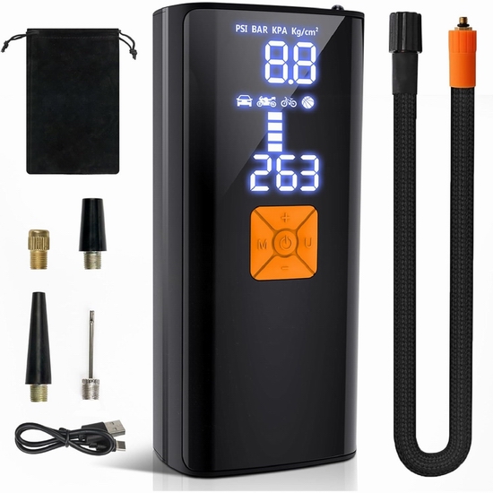  白菜价！历史新低！Litmustes 可充电多用途轮胎充气泵3.7折 29.99加元包邮！