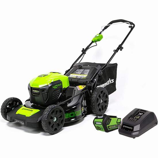  历史新低！Greenworks LMF421 40V 20英寸无绳割草机7.8折 429.99加元包邮！