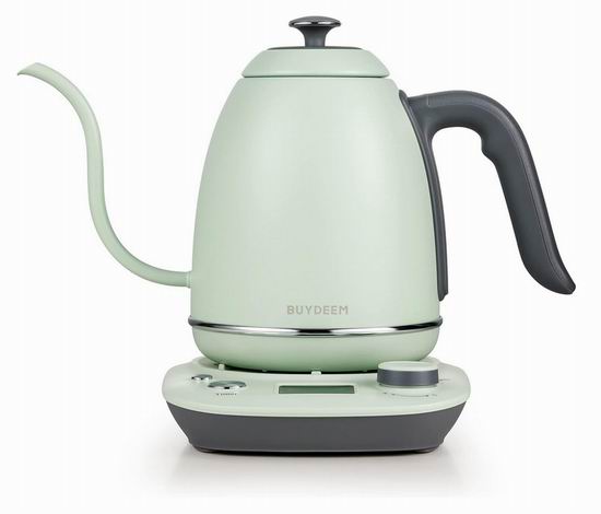  BUYDEEM 可变温控 电动鹅颈壶/手冲咖啡茶壶 159.99加元（原价 199.99加元）