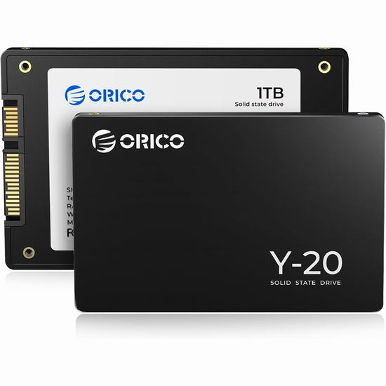  历史新低！ORICO Y20 NAND 1TB/2TB SSD固态硬盘6.6折 53.19-109.19加元包邮！
