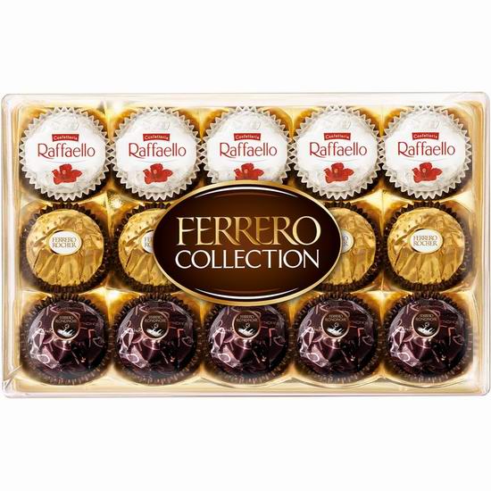  Ferrero Rocher 费列罗 钻石礼盒装巧克力（15粒） 5.78加元（原价 10.49加元）